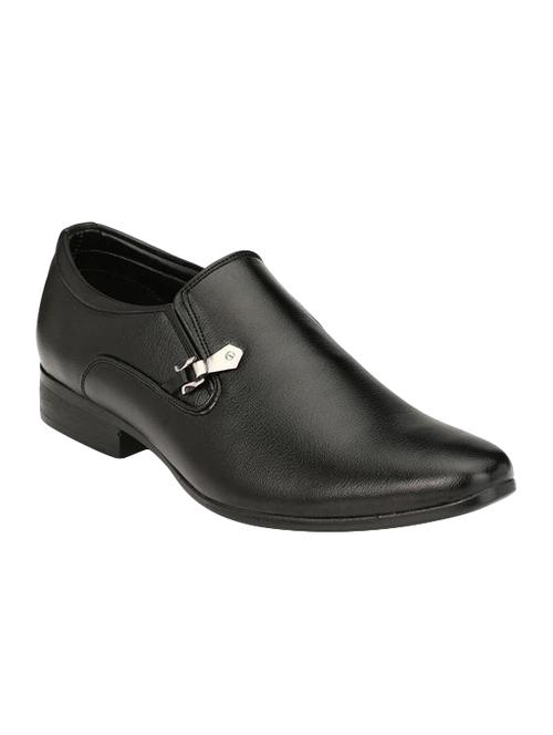 black leatherette formal slip on - 14493717 - Very Small Image - 1