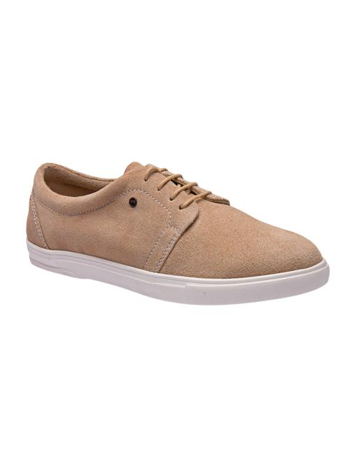 beige Suede lace up sneaker - 14494103 - Very Small Image - 1