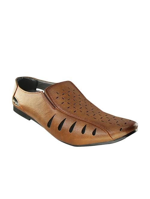 brown Leatherette slip on loafer - 14494493 - Very Small Image - 1