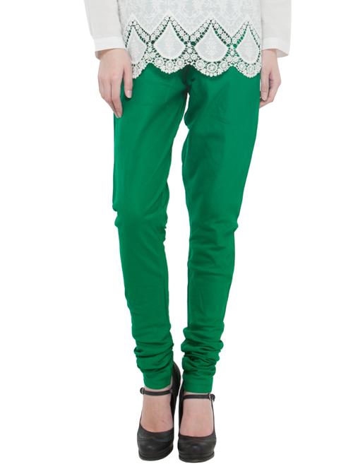 green solid churidar - 14495435 - Very Small Image - 1