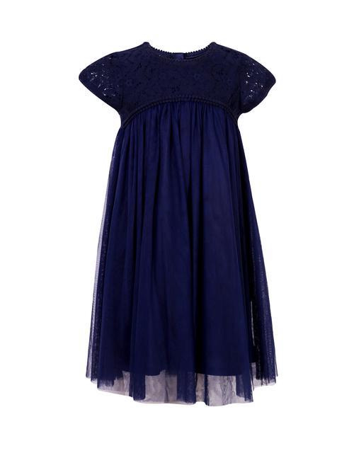 navy blue nylon frock - 14498050 - Very Small Image - 1