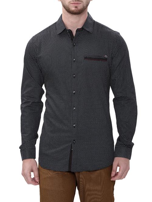 black cotton casual shirt - 14498567 - Very Small Image - 1