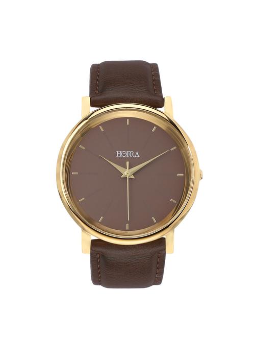 horra pb817flbr68 classik series brown dial analog watches for men - 14499237 - Very Small Image - 1