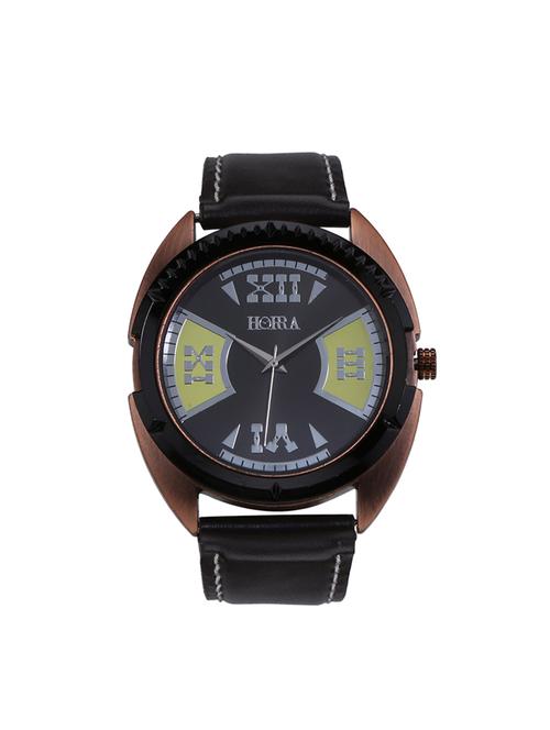 horra hr717mlbky79 eco series black dial analog watches for men - 14503162 - Very Small Image - 1