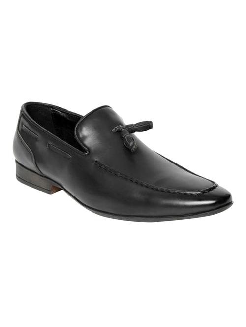 black leatherette formal slip on - 14503203 - Very Small Image - 1
