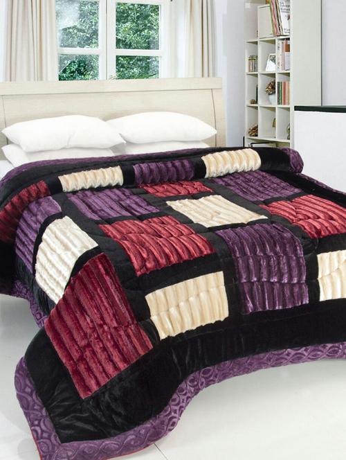 velvet modern style fibre winter quilt - 14503564 - Very Small Image - 1