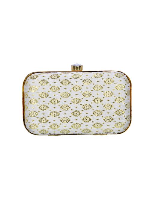 gold polyester box clutch - 14503977 - Very Small Image - 1