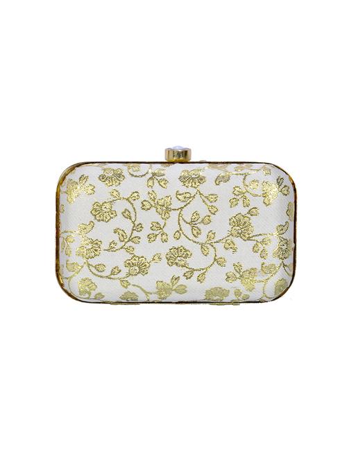 gold polyester box clutch - 14503978 - Very Small Image - 1