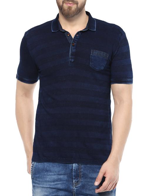 blue cotton t-shirt - 14504834 - Very Small Image - 1
