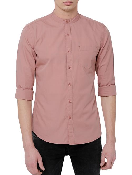 pink cotton casual shirt - 14505514 - Very Small Image - 1