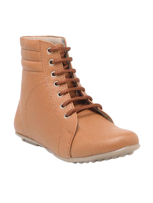 brown faux leather ankle boot - 14505651 - Very Small Image - 1