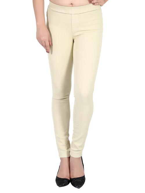 beige denim jeggings - 14505808 - Very Small Image - 1