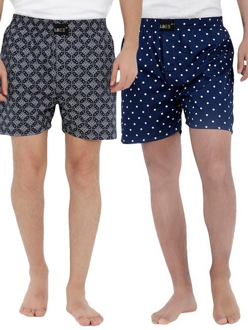 multi colored cotton boxers (set of 2) - 14506491 - Very Small Image - 1