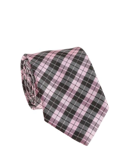 pink micro silk fabric tie with cuff link and pocket square - 14506779 - Very Small Image - 1