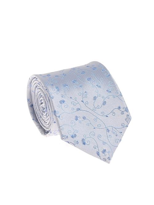 light blue micro silk fabric tie with cuff link and pocket square - 14506799 - Very Small Image - 1