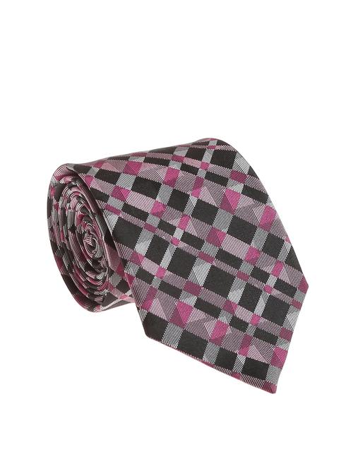 black micro silk fabric tie with cuff link and pocket square - 14506825 - Very Small Image - 1