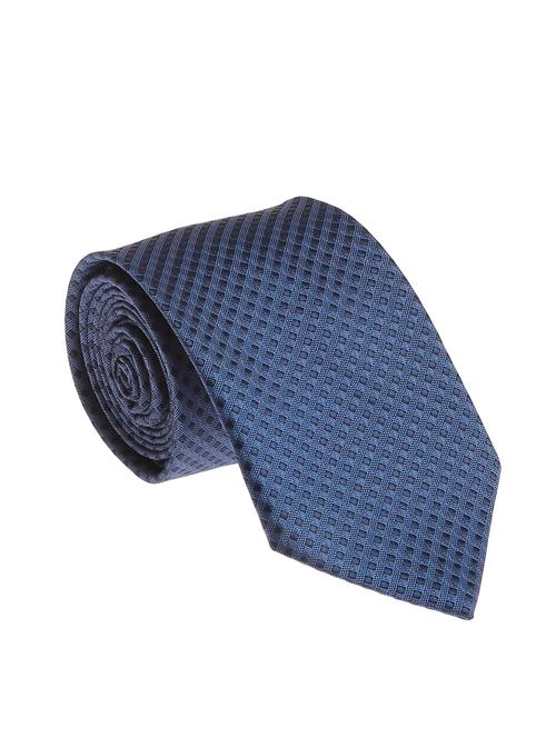 Blue Micro Silk Fabric Tie With Cuff Link And Pocket Square - 14506854 - Very Small Image - 1