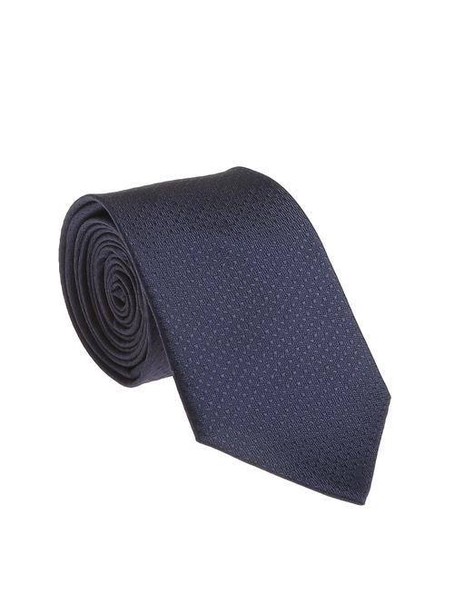 navy blue micro silk fabric tie with cuff link and pocket square - 14506876 - Very Small Image - 1