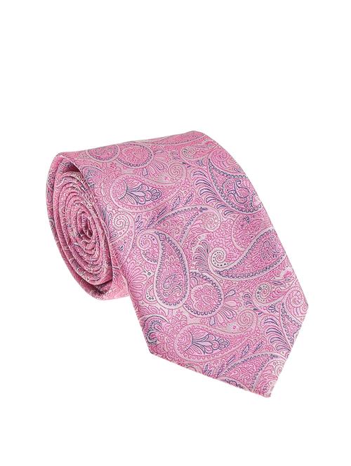 pink micro silk fabric tie with cuff link and pocket square - 14506890 - Very Small Image - 1