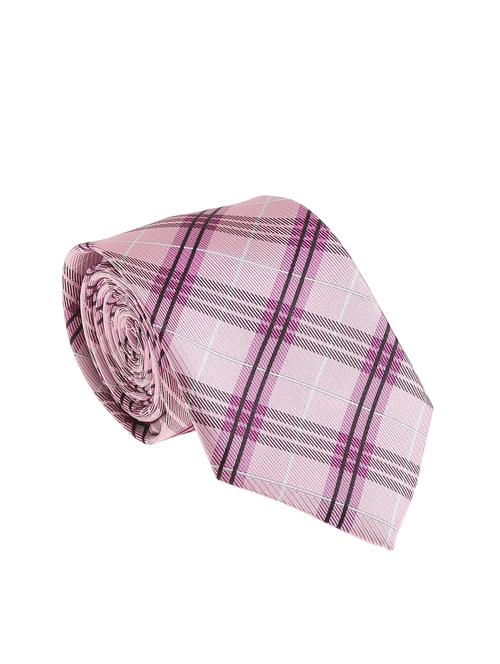 pink micro silk fabric tie with cuff link and pocket square - 14506912 - Very Small Image - 1