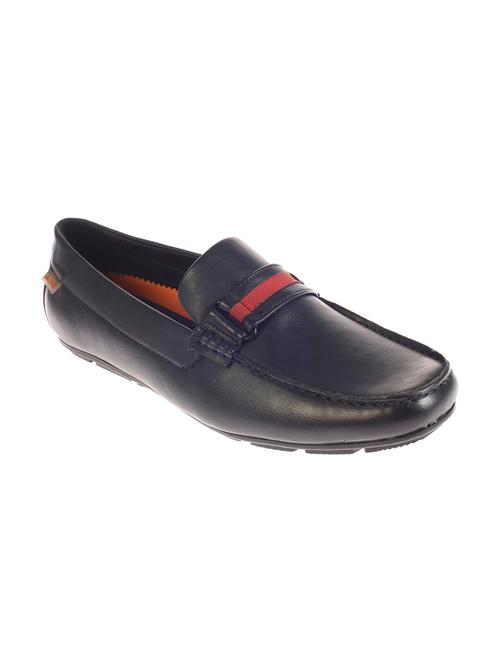 blue leatherette slip on loafer - 14507061 - Very Small Image - 1