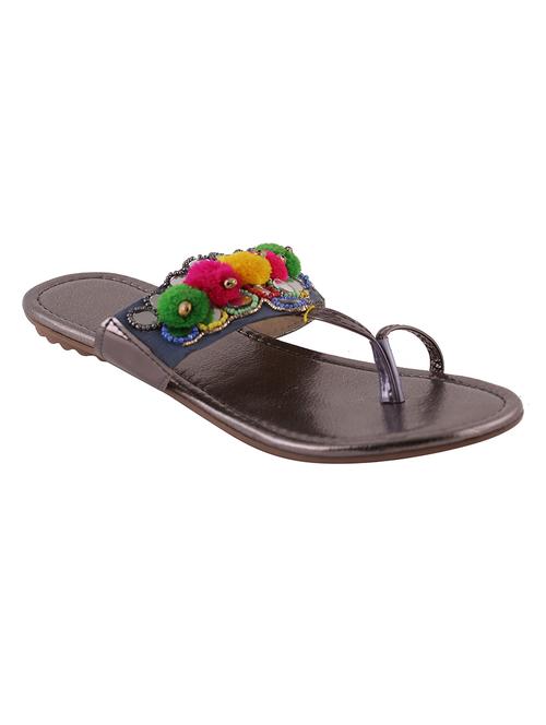 grey toe separator  kolhapuri - 14508713 - Very Small Image - 1