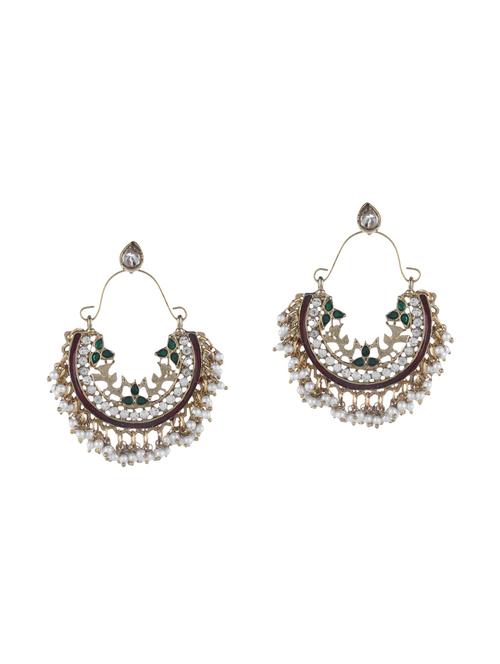 multi brass drop earring - 14509701 - Very Small Image - 1