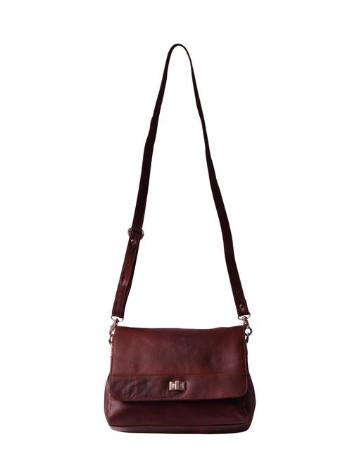 brown leather sling bag - 14510699 - Very Small Image - 1