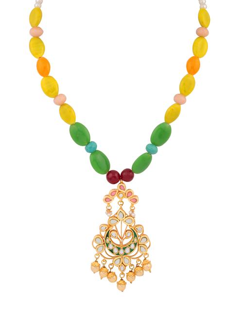 multi colored zinc necklace - 14510911 - Very Small Image - 1