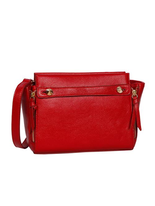 red leatherette  regular sling bag - 14511280 - Very Small Image - 1