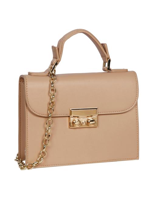 beige leatherette sling bag - 14511282 - Very Small Image - 1