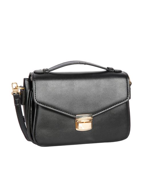 black leatherette sling bag - 14511302 - Very Small Image - 1