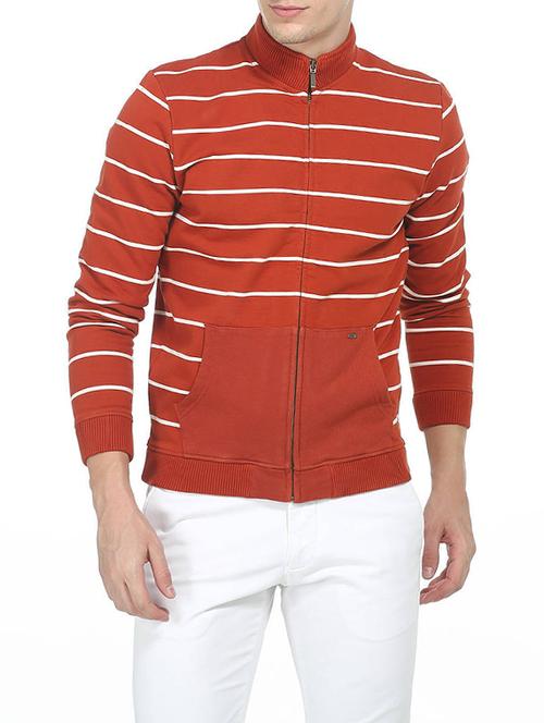 orange cotton casual jacket - 14512844 - Very Small Image - 1