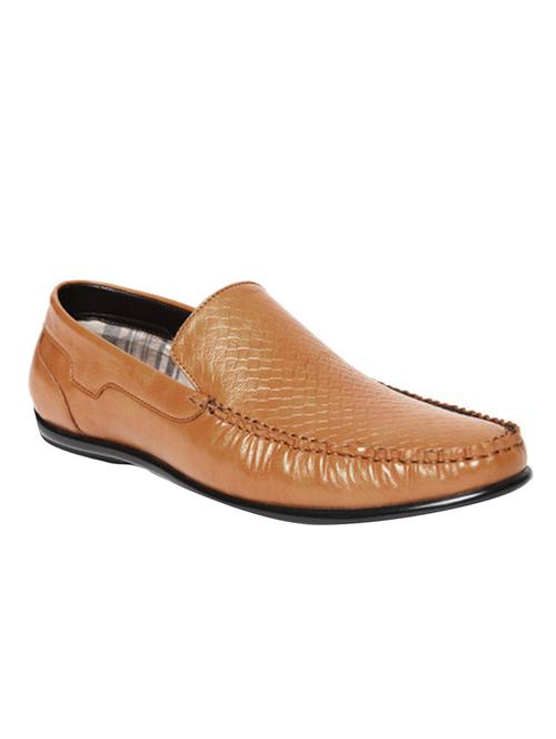 tan leatherette slip on loafer - 14513190 - Very Small Image - 1