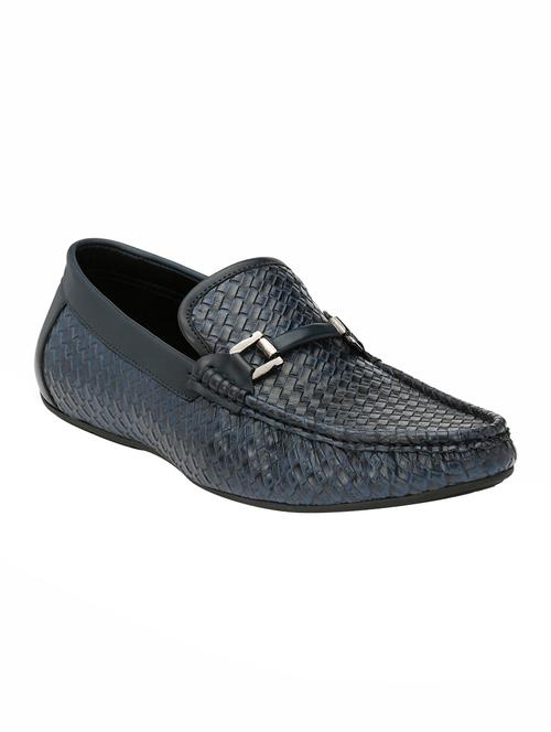 blue leatherette slip on loafer - 14513194 - Very Small Image - 1