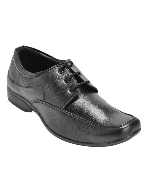 black leatherette formal derby - 14514344 - Very Small Image - 1
