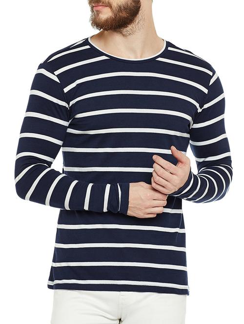 navy blue cotton t-shirt - 14515502 - Very Small Image - 1