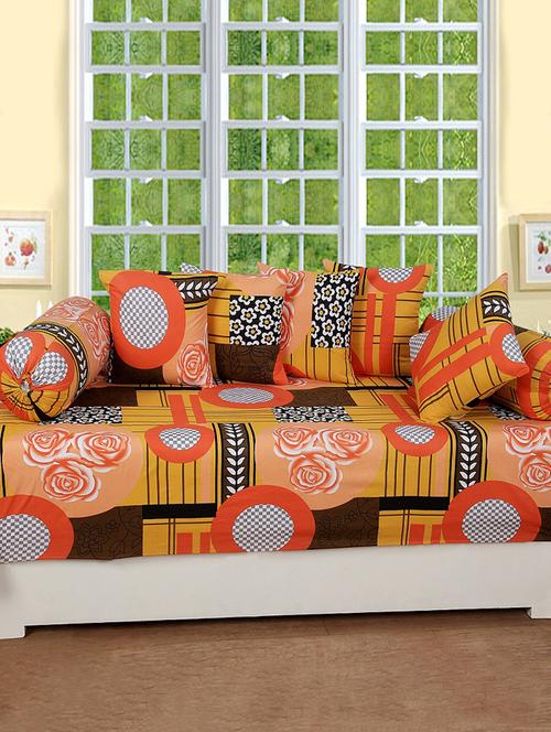cotton printed 6 pieces diwan set - 14515868 - Very Small Image - 1
