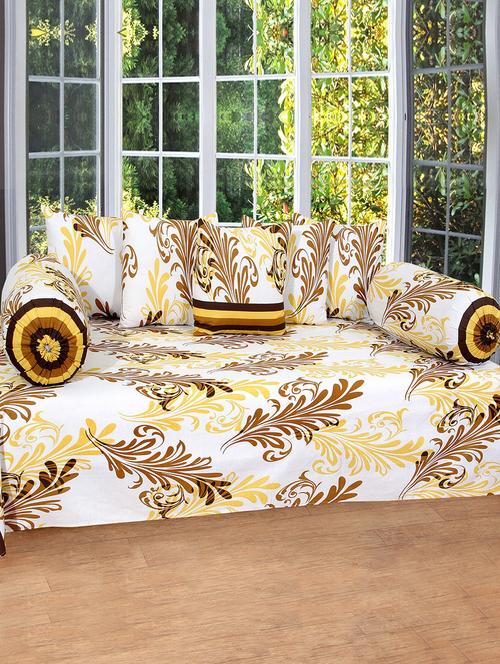 cotton printed 8 pieces diwan set - 14515884 - Very Small Image - 1