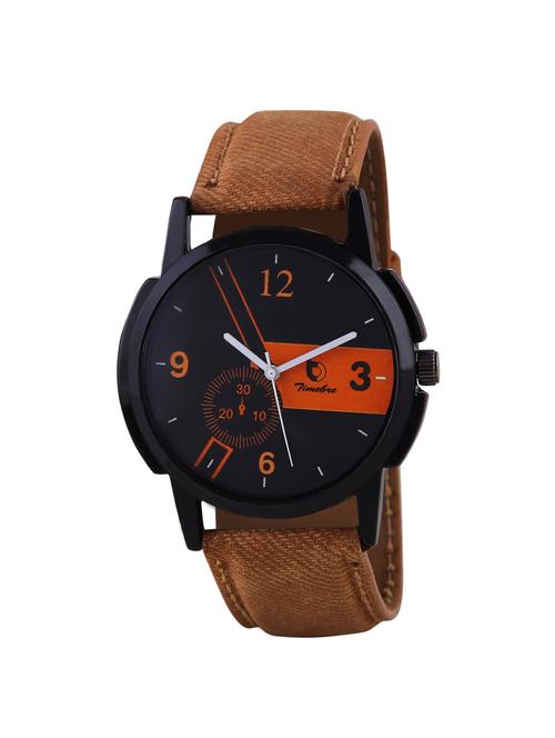 timebre men ebony dust casual analog watch - 14517688 - Very Small Image - 1