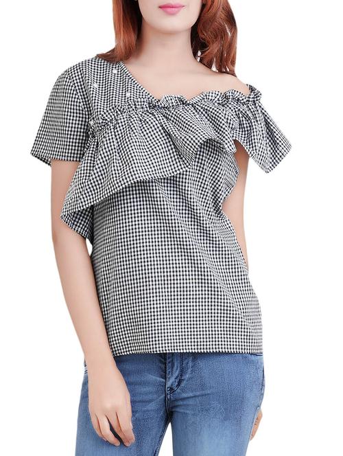 black ruffle top - 14519316 - Very Small Image - 1