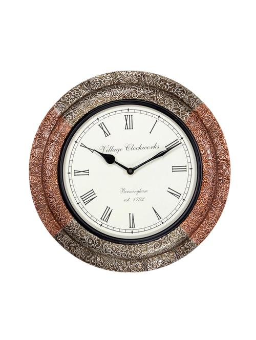 traditional rajasthani analog wall clock - 14521080 - Very Small Image - 1