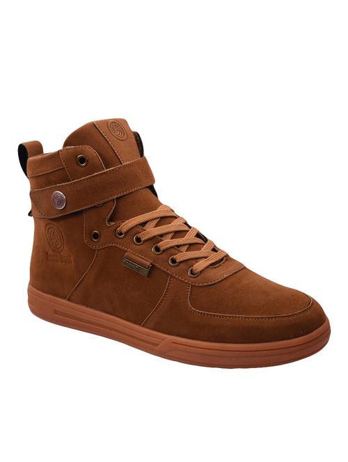tan suede lace up sneaker - 14521340 - Very Small Image - 1