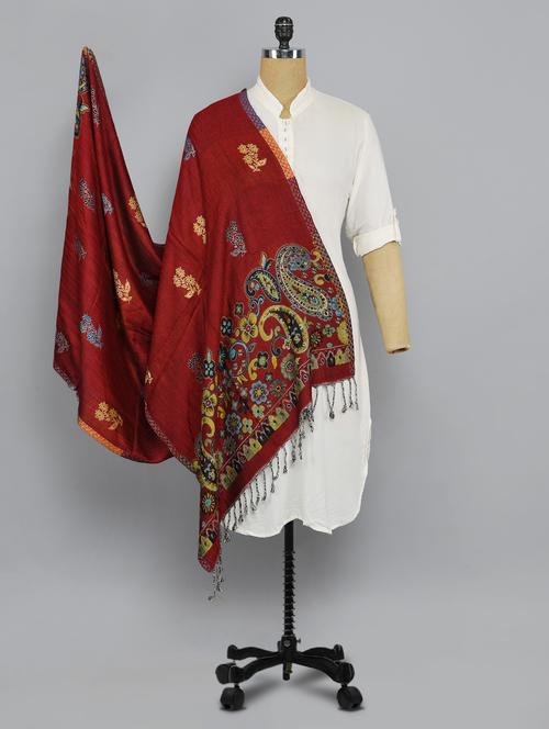 red floral shawl - 14521586 - Very Small Image - 1