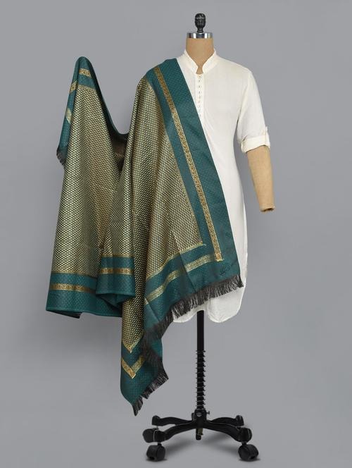 green wool blend shawl - 14521667 - Very Small Image - 1