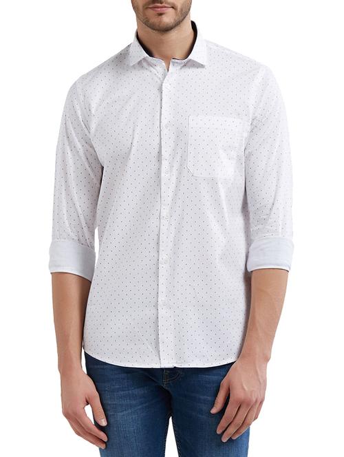 white cotton casual shirt - 14525693 - Very Small Image - 1