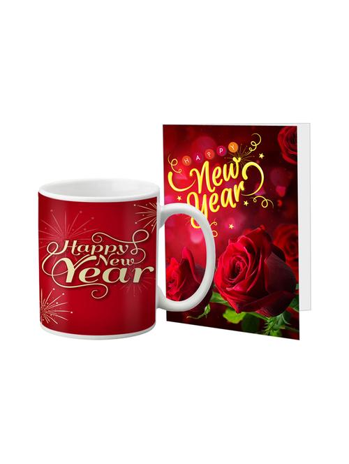 gift combo of a mug & a new year card gift combo - 14526492 - Very Small Image - 1