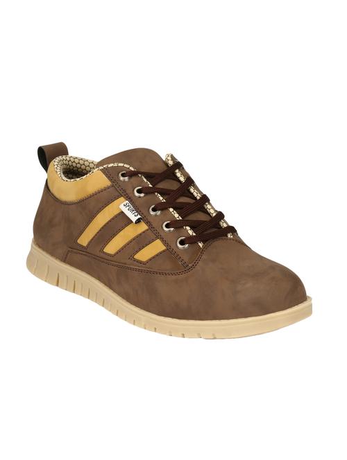Brown Leatherette Lace Up Shoe - 14528692 - Very Small Image - 1