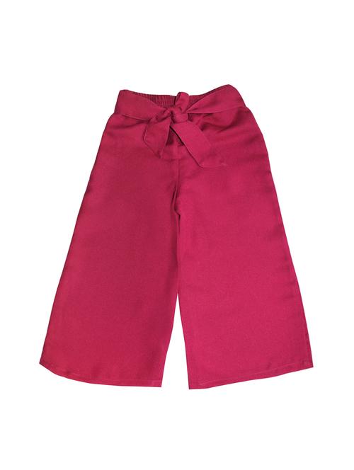 pink polyester blend plazo - 14528786 - Very Small Image - 1