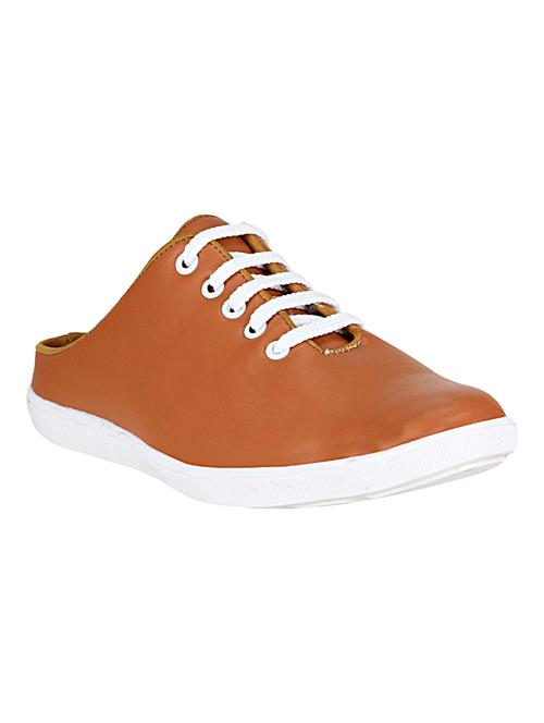 tan leatherette slip on sneaker - 14529133 - Very Small Image - 1
